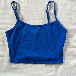 Vibrant Blue Crop Top